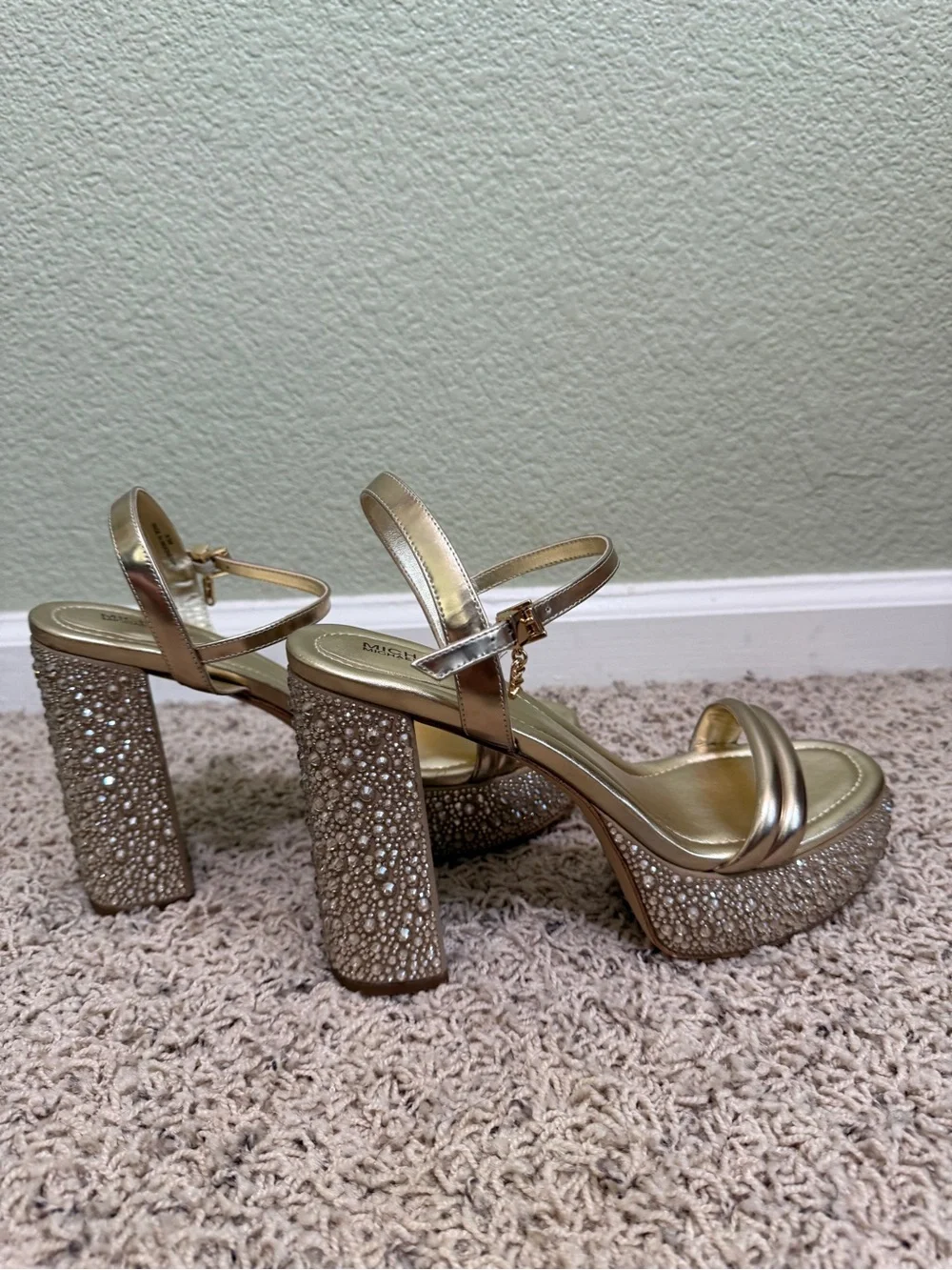 Michael Kors Gold Platforms - W8.5